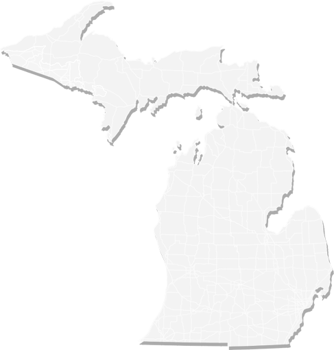 Map of CEBH Hospitality Law Locations In Michigan